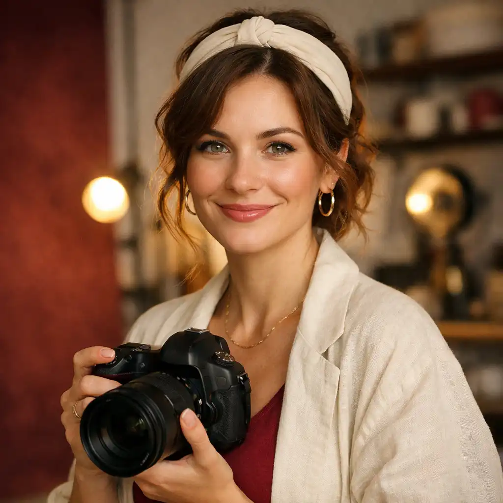 Portret dekoratorki i fotografki Wydar Zenixo